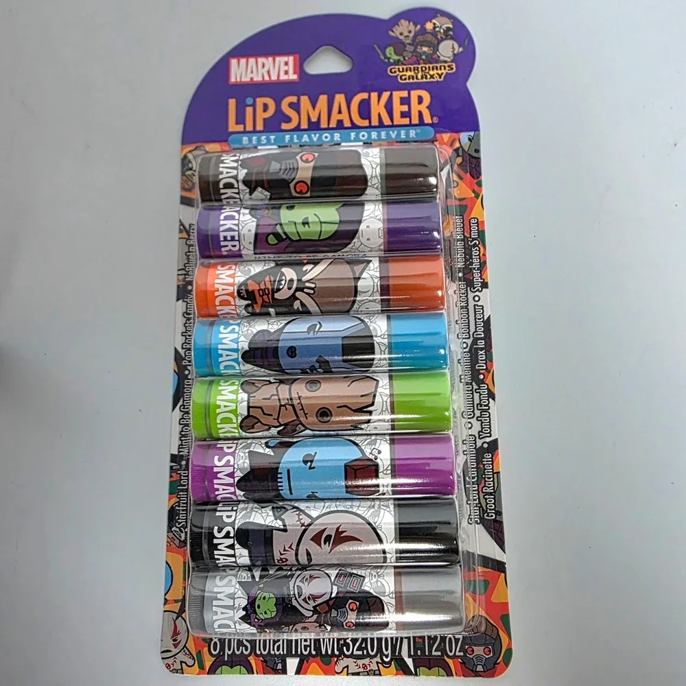 Marvel Guardians of the Galaxy Lip Smacker 8 Piece Party Pack Flavored Lip Balm